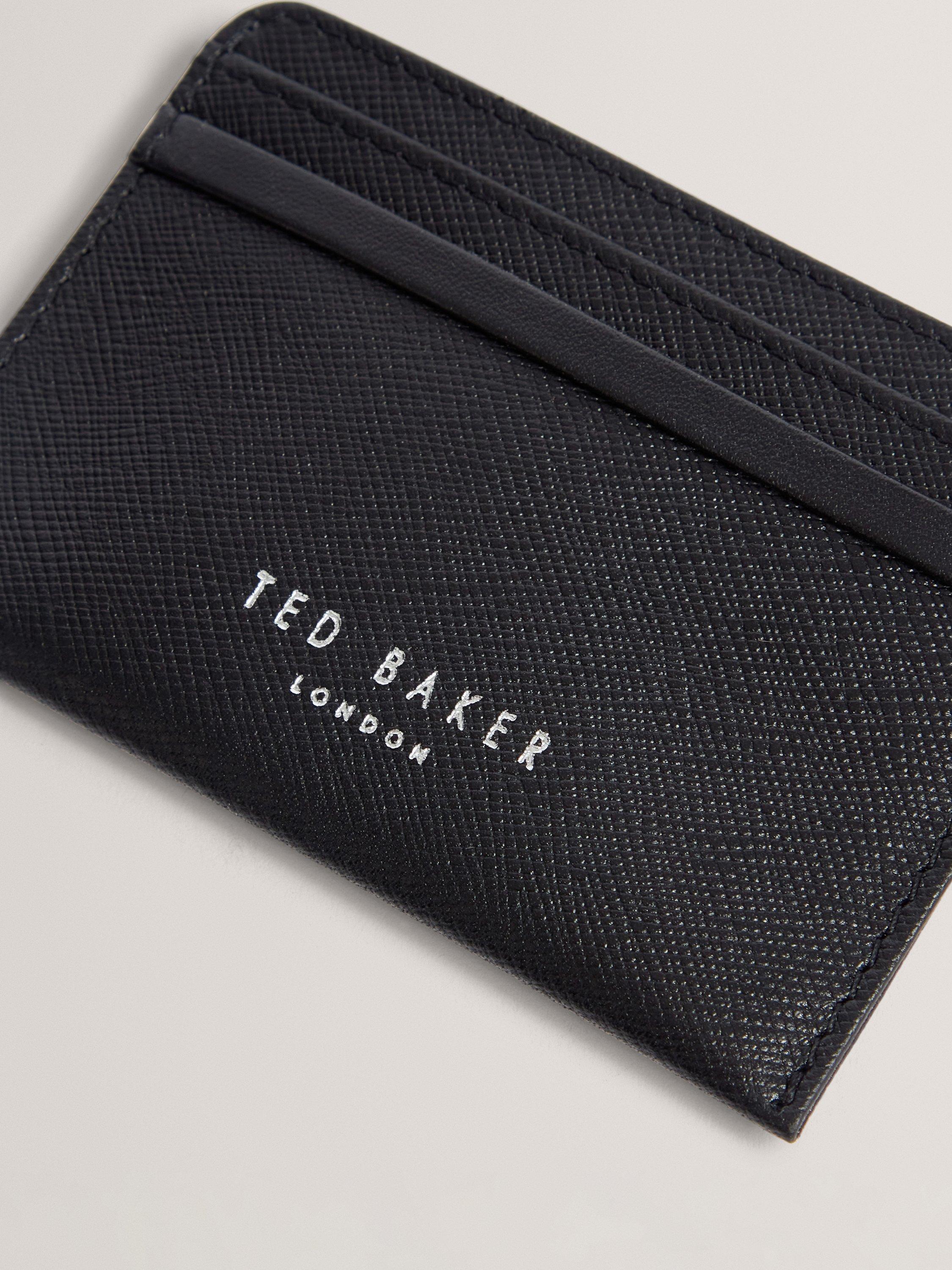 Product image 2 of 3, which shows Ted Baker Sanwell Leather Cardholder, Black