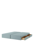 John Lewis OUTLET Pocket Sprung 4 Drawer Divan Base, Super King Size, Like New, Soft Touch Duck Egg