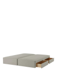 John Lewis OUTLET Pocket Sprung 4 Drawer Divan Base, Super King Size, Like New, Soft Touch Chenille Grey