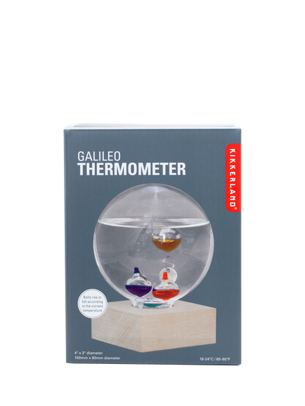 Kikkerland Galileo Thermometer, Multi, Multi