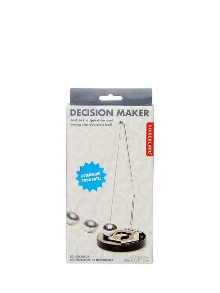 Kikkerland Mini Decision Maker, Silver, Silver