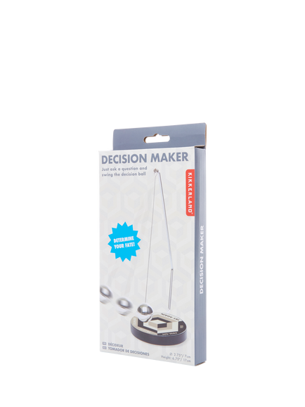Kikkerland Mini Decision Maker, Silver - view 2, Silver