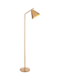 Bay Lighting Kapp Task Floor Lamp, Metallic Brass