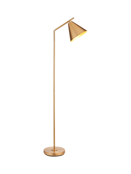 Bay Lighting Kapp Task Floor Lamp, Metallic Brass, Metallic Brass