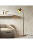 Bay Lighting Kapp Task Floor Lamp, Metallic Brass