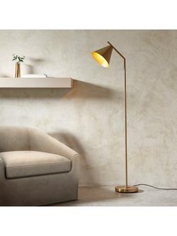Bay Lighting Kapp Task Floor Lamp, Metallic Brass - view 2, Metallic Brass