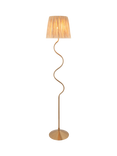 Bay Lighting Wave Floor Lamp, Metallic Brass