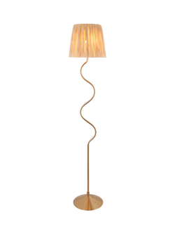 Bay Lighting Wave Floor Lamp, Metallic Brass, Metallic Brass