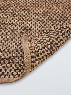 John Lewis Grid Hand Woven Jute Rich Runner Rug, Pistachio, L240 x W70 cm - view 2, Pistachio