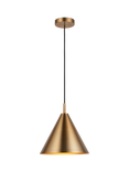 Bay Lighting Kapp Pendant Ceiling Light, Metallic Brass
