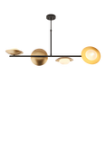 Bay Lighting Rajka 4 Lamp Linear Ceiling Light, Nearly Black