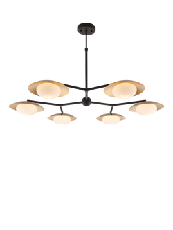 Bay Lighting Rajka 6 Arm Ceiling Light, Bronze, Nearly Black