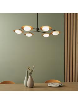 Bay Lighting Rajka 6 Arm Ceiling Light, Bronze - view 2, Nearly Black