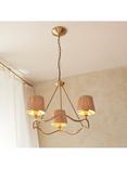 Bay Lighting Wave 3 Arm Ceiling Light, Metallic Brass