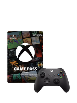 Microsoft Xbox Series X Console, 1TB, with Wireless Controller, Black, with Game Pass Ultimate, 3 Months - view 2, Black