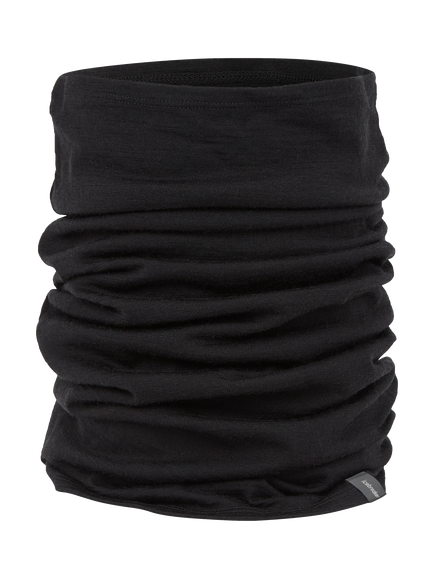 Icebreaker Flexi Chute Merino Wool Scarf, Black, Black