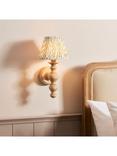 Bay Lighting Biro Turned Ash Wood Wall Light, Natural Beige