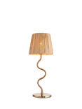 Bay Lighting Wave Table Lamp, Metallic Brass