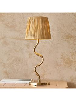 Bay Lighting Wave Table Lamp, Metallic Brass - view 2, Metallic Brass