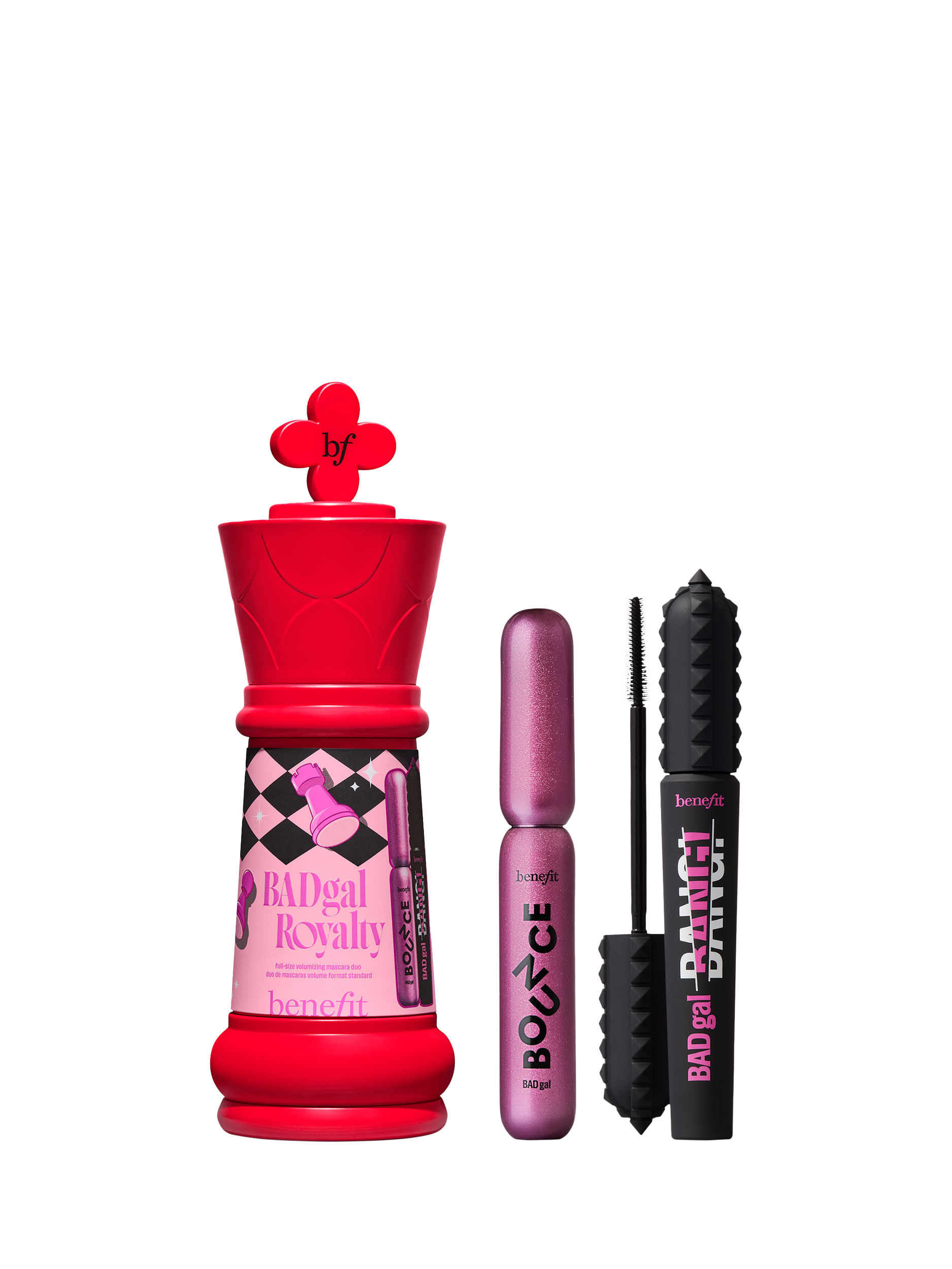 Product image 1 of 10, which shows Benefit BADgal Royalty Mascara Duo Makeup Gift Set