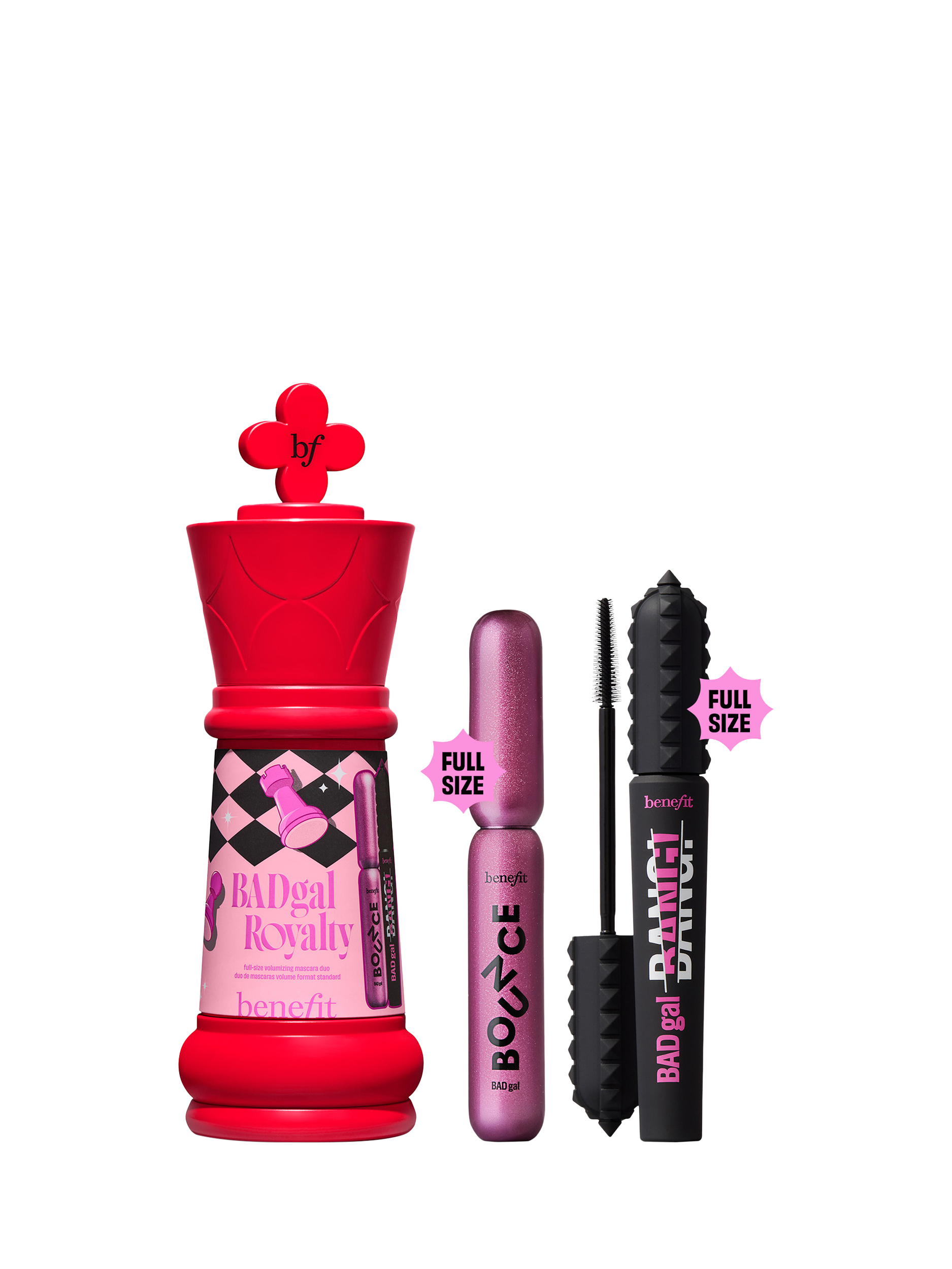 Product image 8 of 10, which shows Benefit BADgal Royalty Mascara Duo Makeup Gift Set