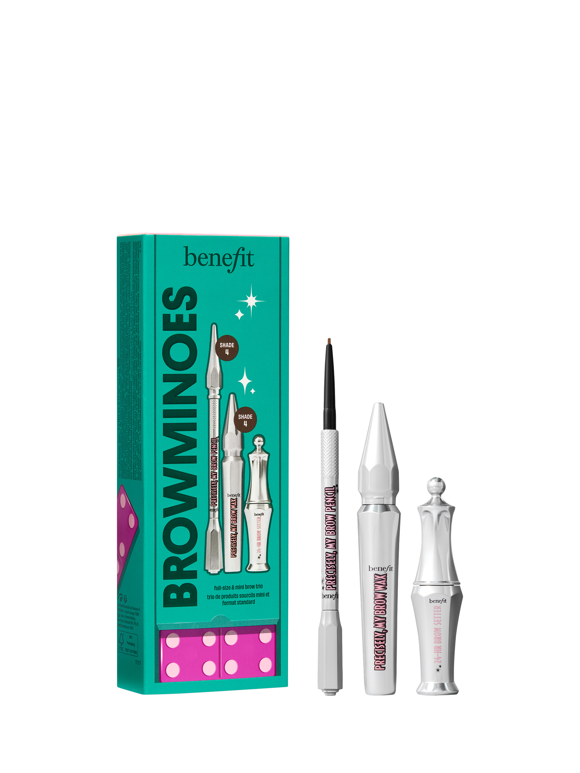 Product image 1 of 10, which shows Benefit BROWminoes Eyebrow Makeup Gift Set, 4