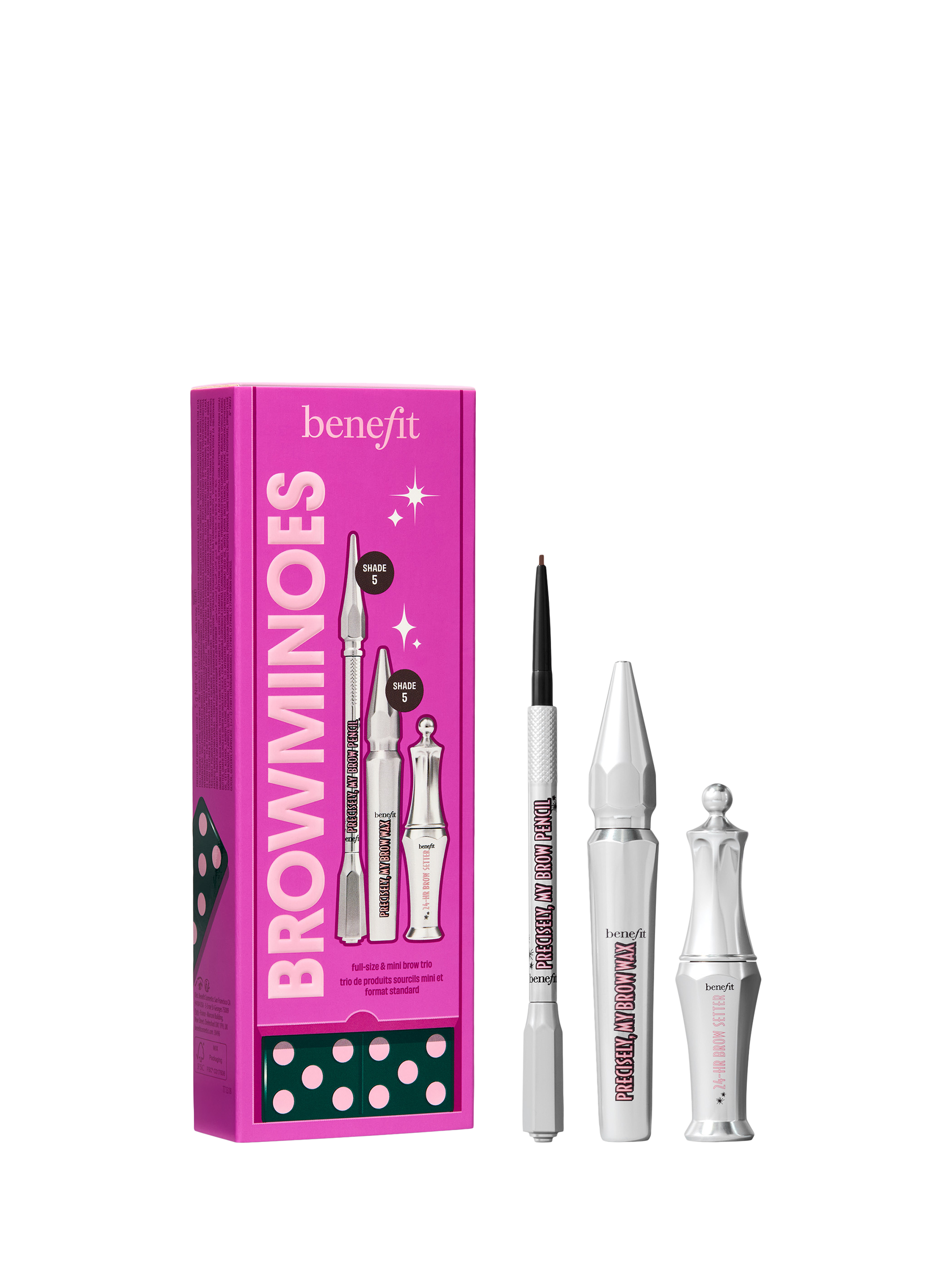 Product image 1 of 10, which shows Benefit BROWminoes Eyebrow Makeup Gift Set, 5