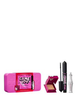 Benefit GameJoy Mascara, Brow and Bronzer with Limited Edition Keepsake Tin Makeup Gift Set, 