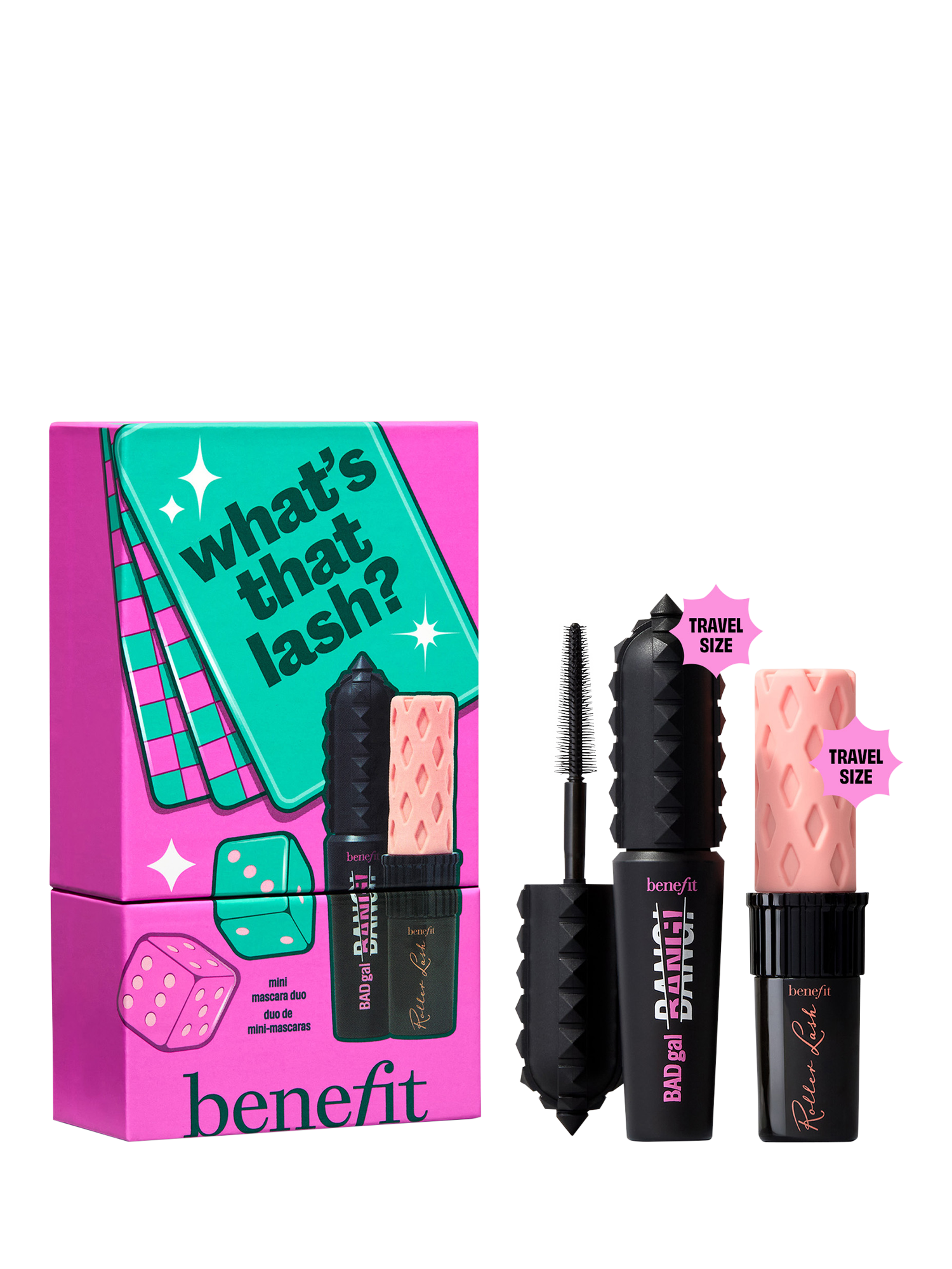 Product image 8 of 10, which shows Benefit What's That Lash Mascara Stocking Filler Makeup Gift Set
