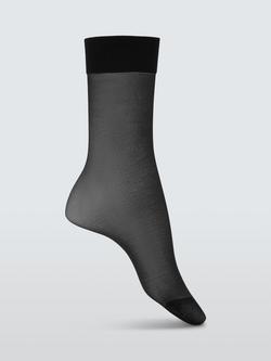 John Lewis 10 Denier Knee-High Tights, Pack of 3, Black