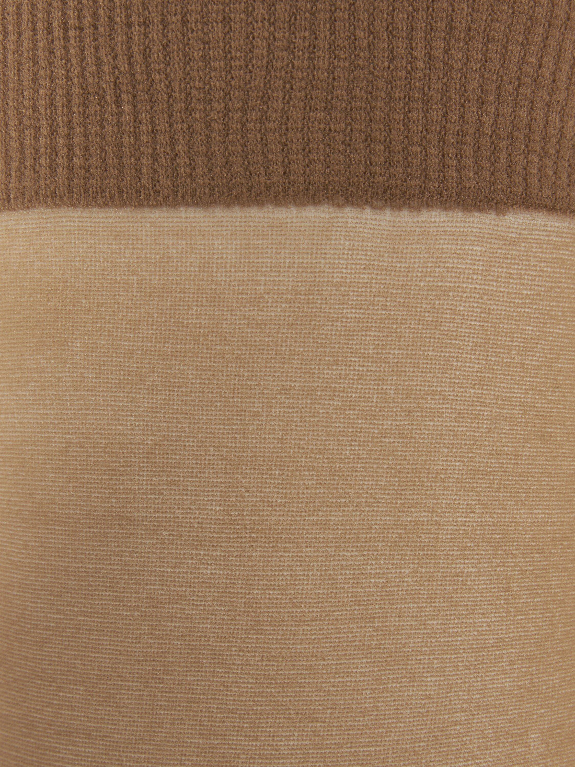 Product image 2 of 3, which shows John Lewis 10 Denier Knee-High Tights, Pack of 3, Caramel