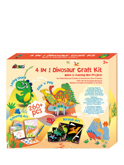 Avenir 4-in-1 Dinosaur Craft Kit, Multi