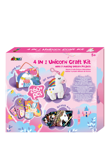 Avenir 4-in-1 Unicorn Craft Kit, Multi