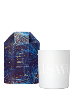 This Works Black Spice & Cedar Scented Candle, 220g, 