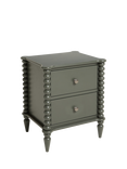 John Lewis OUTLET Bobbin 2 Drawer Bedside Table, Like New, Green