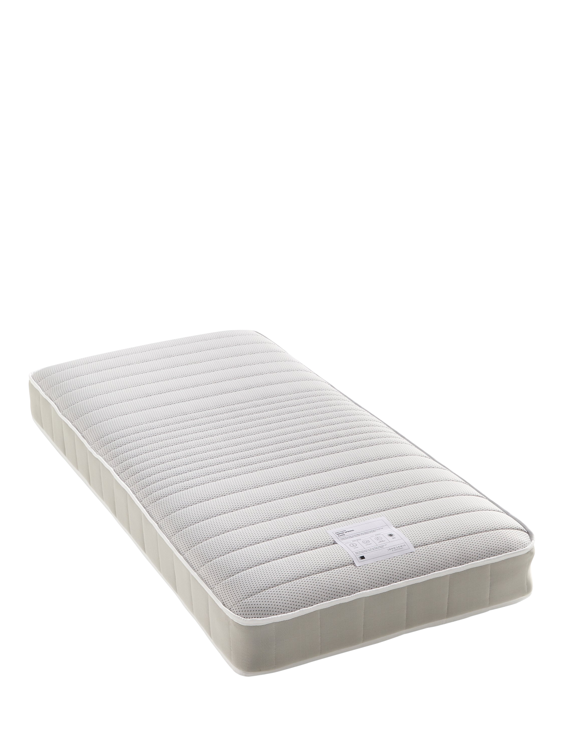 John Lewis OUTLET Open Spring Comfy Mattress, Regular Tension, Single, Like New