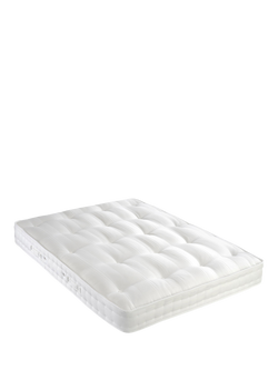 John Lewis OUTLET Waitrose Wool NO. 1 Pocket Spring Mattress, Medium/Firm Tension, Small Double, Like New, White