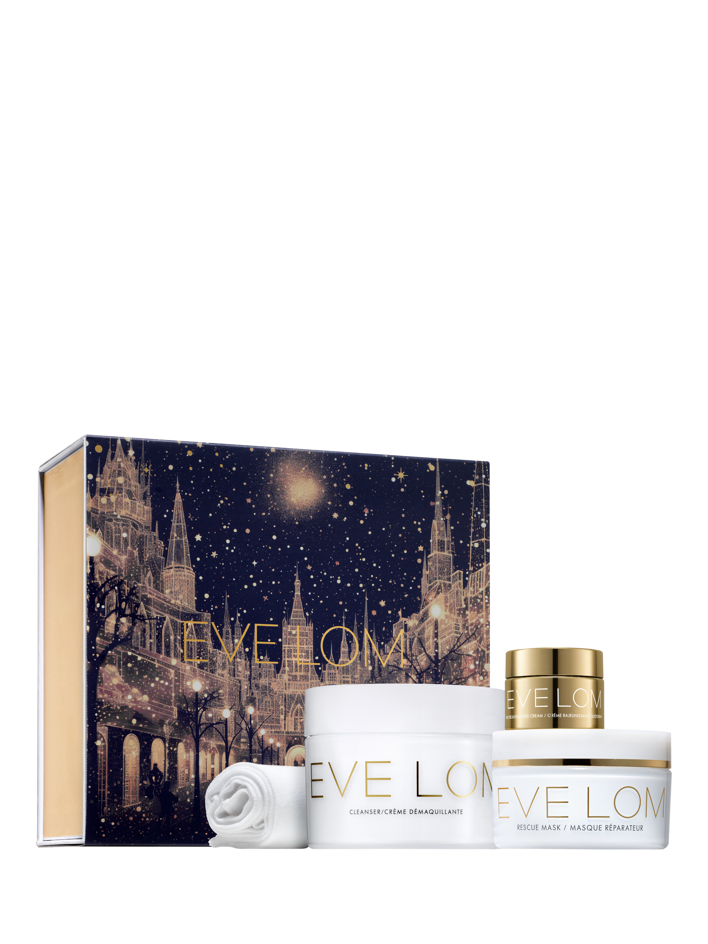 Product image 1 of 2, which shows EVE LOM Ultimate Glow Skincare Gift Set