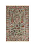 Gooch Oriental Pictorial Pure Wool Rug, Grey, L189 x W123 cm