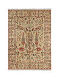 Gooch Oriental Pictorial Pure Wool Rug, Grey, L231 x W171 cm