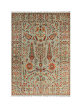 Gooch Oriental Pictorial Pure Wool Rug, Grey, L241 x W174 cm