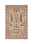 Gooch Oriental Pictorial Pure Wool Rug, Ivory, L186 x W123 cm