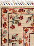 Gooch Oriental Pictorial Pure Wool Rug, Ivory, L186 x W123 cm