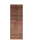 Gooch Oriental Stripe Gabbeh Pure Wool Runner Rug, Multi, L198 x W69 cm