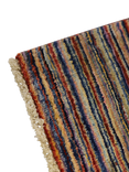 Gooch Oriental Stripe Gabbeh Pure Wool Runner Rug, Multi, L289 x W76 cm