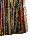 Gooch Oriental Stripe Gabbeh Pure Wool Runner Rug, Multi, L289 x W81 cm