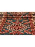 Gooch Oriental Supreme Kazak Pure Wool Runner Rug, Green, L293 x W80 cm