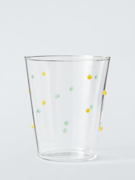 John Lewis Bobbin Textured Glass Tumbler, 355ml, Clear, Multi