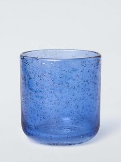 John Lewis Bubble Glass Tumbler, 375ml, Dark Night, Multi