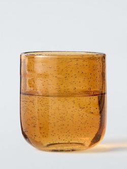 John Lewis Bubble Glass Tumbler, 375ml, Ochre - view 2, Multi